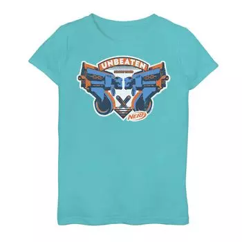 Футболка с рисунком Nerf Unbeaten Badge для девочек 7–16 лет Licensed Character