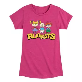 Футболка с рисунком Nickelodeon Rugrats Line Up для девочек 7–16 лет Nickelodeon
