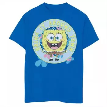 Футболка с рисунком Nickelodeon SpongeBob SquarePants для мальчиков 8–20 лет «Принеси это по городу» Licensed Character