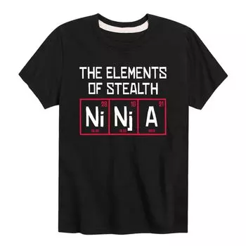 Футболка с рисунком Ninja Of Stealth для мальчиков 8–20 лет Licensed Character