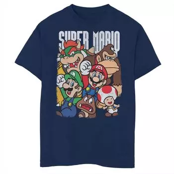 Футболка с рисунком Nintendo Donkey Kong Luigi Mario Bowser Toad Koopa Troopa для мальчиков 8–20 лет Licensed Character