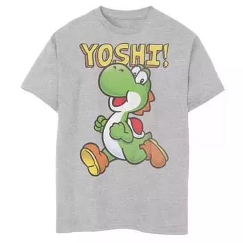 Футболка с рисунком Nintendo It Yoshi Running Рисунок для мальчиков 8–20 лет Licensed Character
