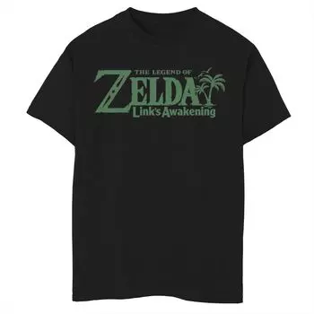 Футболка с рисунком Nintendo Legend Of Zelda для мальчиков 8–20 лет Licensed Character, черный
