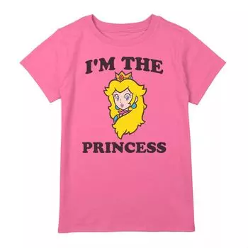 Футболка с рисунком Nintendo Lil Peach Princess для девочек 7–16 лет Licensed Character
