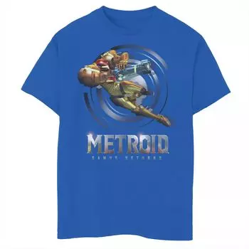 Футболка с рисунком Nintendo Metroid Jump для мальчиков 8–20 лет Licensed Character