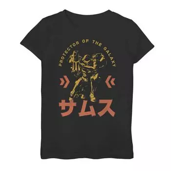 Футболка с рисунком Nintendo Samus Protector Of The Galaxy для девочек 7–16 лет Licensed Character