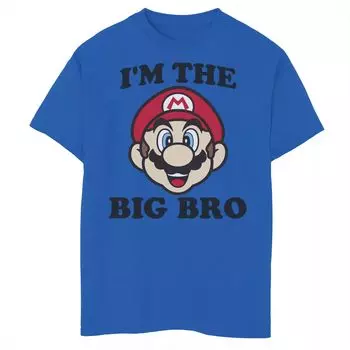 Футболка с рисунком Nintendo Super Mario Big Bro для мальчиков 8–20 лет Licensed Character