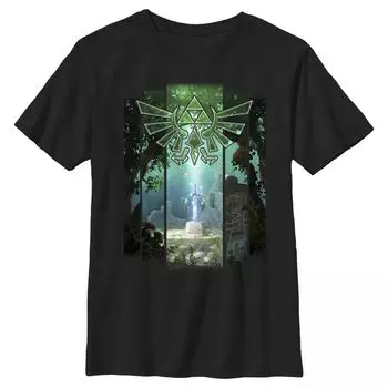Футболка с рисунком Nintendo Zelda The Master Sword Lost Woods для мальчиков 8–20 лет Licensed Character