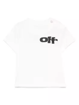 Футболка с рисунком Off-White Kids, белый