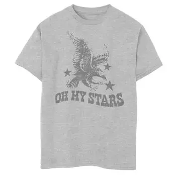 Футболка с рисунком «Oh My Stars Eagle and Stars» для мальчиков 8–20 лет Americana Licensed Character