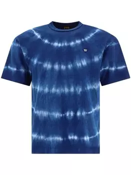 Футболка с рисунком, окрашенная вручную Human Made, синий