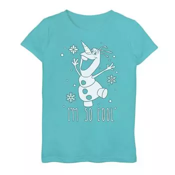 Футболка с рисунком Олафа «Я такой крутой» Disney's Frozen Girls 7–16 Licensed Character