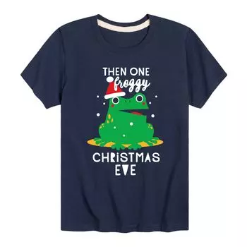Футболка с рисунком One Froggy Christmas Eve для мальчиков 8–20 лет Licensed Character, синий