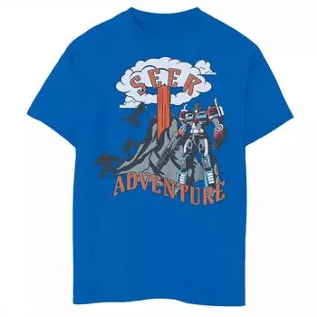 Футболка с рисунком «Optimus Seek Adventure» для мальчиков 8–20 лет «Трансформеры: восстание зверей» Licensed Character