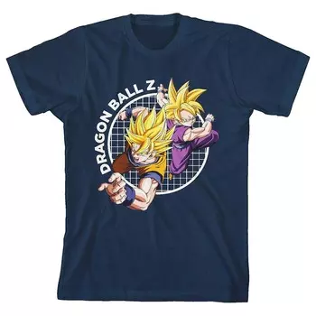 Футболка с рисунком «Отец и сын» для мальчиков 8–20 лет Dragonball Z Licensed Character, синий