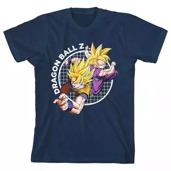 Футболка с рисунком «Отец и сын» для мальчиков 8–20 лет Dragonball Z Licensed Character