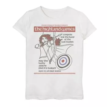 Футболка с рисунком «Отважные девочки» Disney/Pixar 7–16 «Мерида, Игры Хайленда» Disney / Pixar