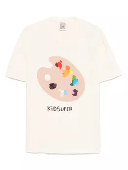 Футболка с рисунком «Палитра красок» KidSuper, нейтральный