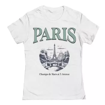 Футболка с рисунком Paris Sage для юниоров Licensed Character, белый