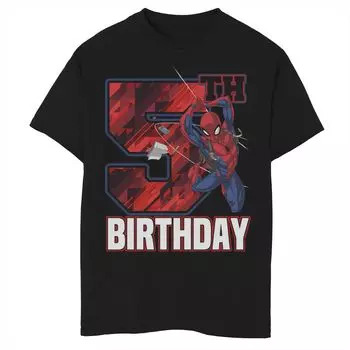 Футболка с рисунком «Паутина-качели» на 5-летие для мальчиков 8–20 лет Marvel Spider-Man Marvel