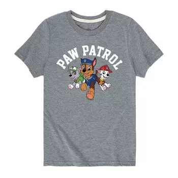 Футболка с рисунком Paw Patrol Crew для мальчиков 8–20 лет Licensed Character, серый