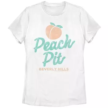 Футболка с рисунком Peach Pit Beverly Hills для юниоров Licensed Character, белый