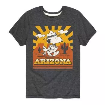 Футболка с рисунком Peanuts Arizona для мальчиков 8–20 лет Licensed Character, серый