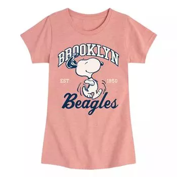 Футболка с рисунком Peanuts Brooklyn Beagles для девочек 7–16 лет Licensed Character
