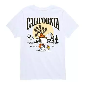 Футболка с рисунком Peanuts California для мальчиков 8–20 лет Licensed Character, белый