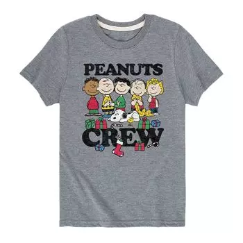 Футболка с рисунком Peanuts Christmas Crew для мальчиков 8–20 лет Licensed Character