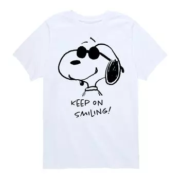 Футболка с рисунком Peanuts Cool Joe Smiling для мальчиков 8–20 лет Licensed Character