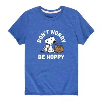 Футболка с рисунком Peanuts Don't Worry Be Hoppy для мальчиков 8–20 лет Licensed Character