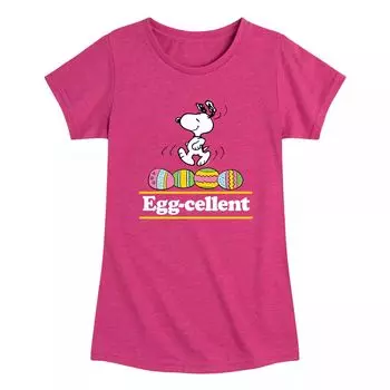 Футболка с рисунком Peanuts Egg Cellent Snoopy для девочек 7–16 лет Licensed Character