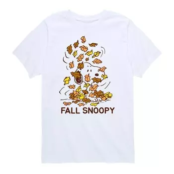 Футболка с рисунком Peanuts Fall Snoopy для мальчиков 8–20 лет Licensed Character, белый
