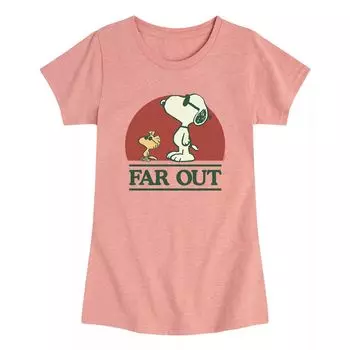Футболка с рисунком Peanuts Far Out Snoopy для девочек 7–16 лет Licensed Character