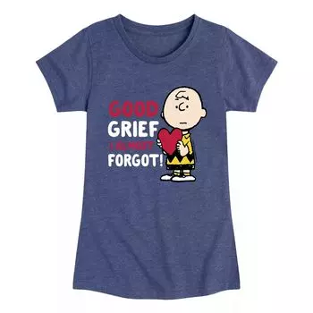 Футболка с рисунком Peanuts Good Grief для девочек 7–16 лет Licensed Character