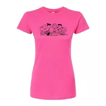 Футболка с рисунком Peanuts Group для юниоров Licensed Character, розовый