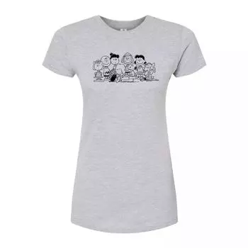 Футболка с рисунком Peanuts Group для юниоров Licensed Character, серый