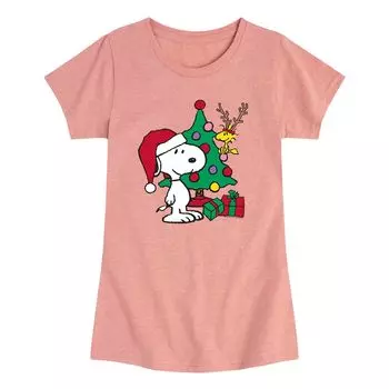 Футболка с рисунком Peanuts Happy Holidays для девочек 7–16 лет Licensed Character