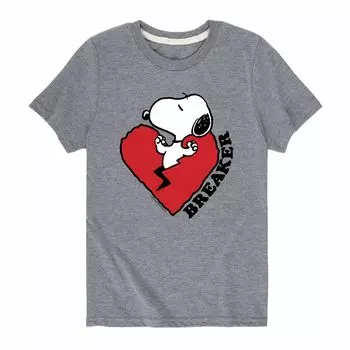 Футболка с рисунком Peanuts Heart Breaker для мальчиков 8–20 лет Licensed Character