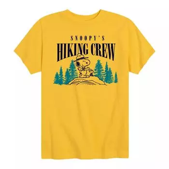 Футболка с рисунком Peanuts Hiking Crew для мальчиков 8–20 лет Licensed Character, желтый