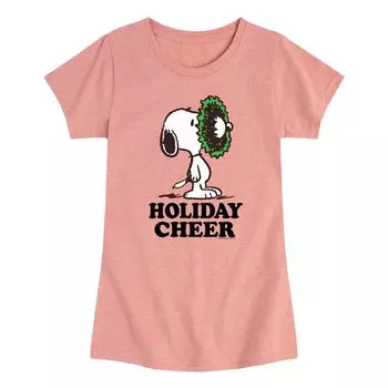 Футболка с рисунком Peanuts Holiday Cheer для девочек 7–16 лет Licensed Character