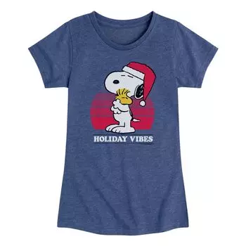 Футболка с рисунком Peanuts Holiday Vibes для девочек 7–16 лет Licensed Character