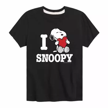 Футболка с рисунком Peanuts I Love Snoopy Heart для мальчиков 8–20 лет Licensed Character