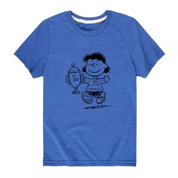 Футболка с рисунком Peanuts Lucy для мальчиков 8–20 лет, первое место Licensed Character