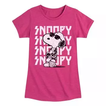 Футболка с рисунком Peanuts Rock Name для девочек 7–16 лет Licensed Character