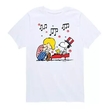 Футболка с рисунком Peanuts Schroeder Americana для мальчиков 8–20 лет Licensed Character