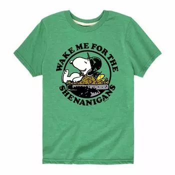 Футболка с рисунком Peanuts Shenanigans Snoopy для мальчиков 8–20 лет Licensed Character