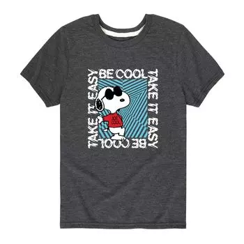 Футболка с рисунком Peanuts Snoopy Be Cool для мальчиков 8–20 лет Licensed Character