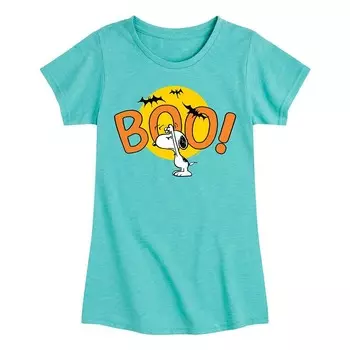 Футболка с рисунком Peanuts Snoopy Boo для девочек 7–16 лет Licensed Character, цвет Turquoise